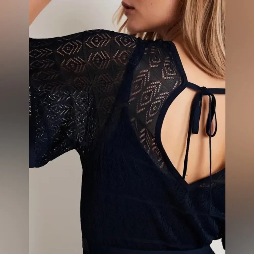 Boden Pointelle Knitted Midi Dress Women's Size 8 - Picture 11 of 13